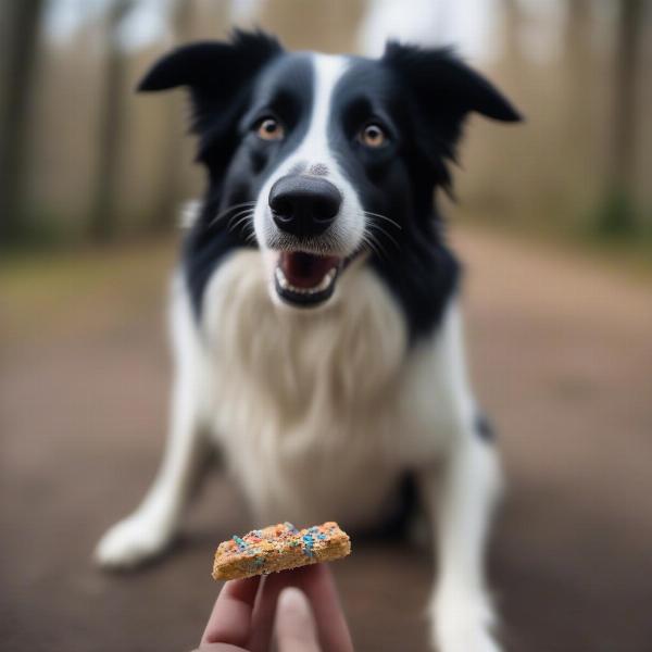 Dog Learning New Trick