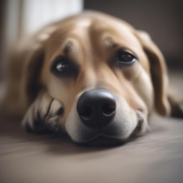 Dog Licking Paws Due to Anxiety