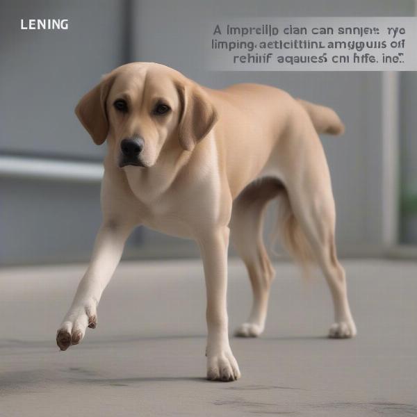 Dog Limping Due to Stifle Problem