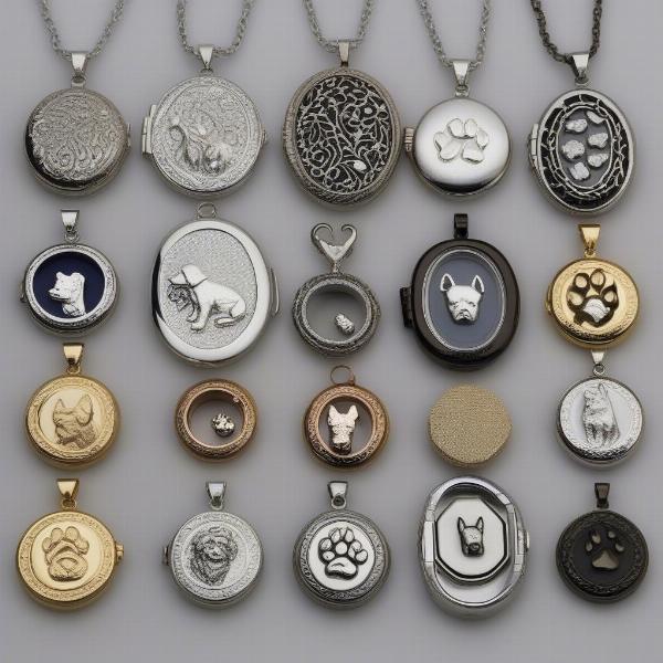 Dog Locket Material Comparison