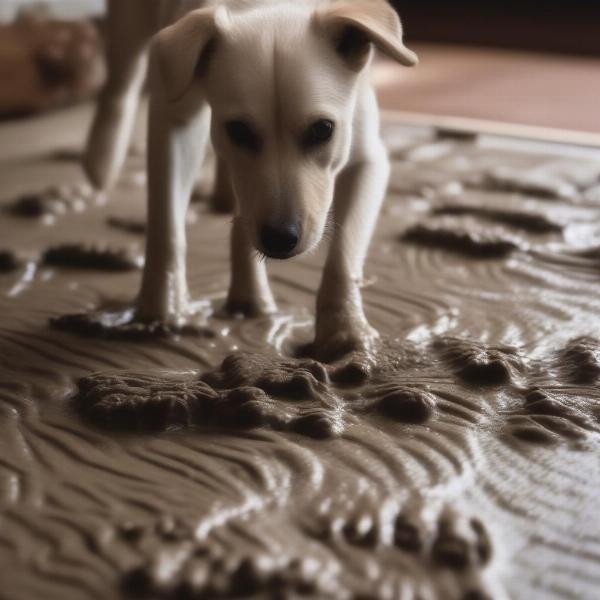 Dog Mat Cleaning Muddy Paws