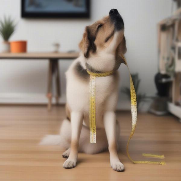 Measuring a Dog's Neck for a Chain Collar