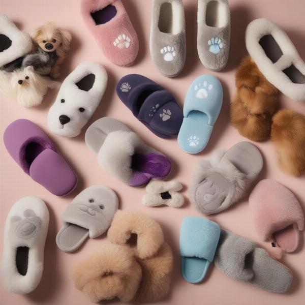 Cozy and stylish dog mom slippers in various designs