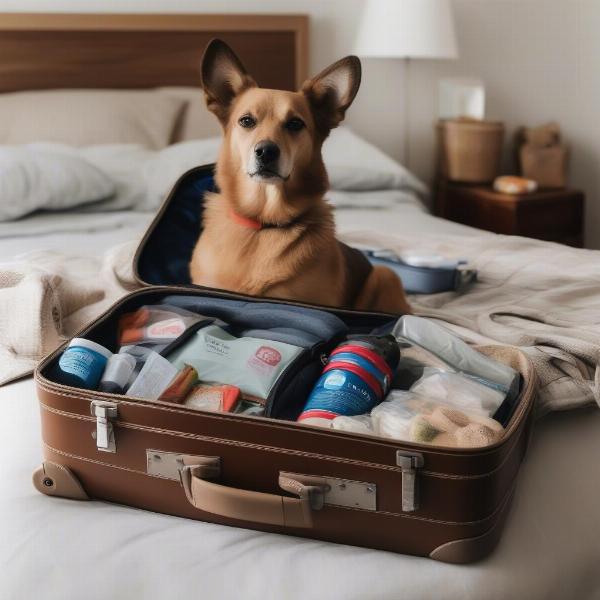 Dog packing essentials for a trip to WA