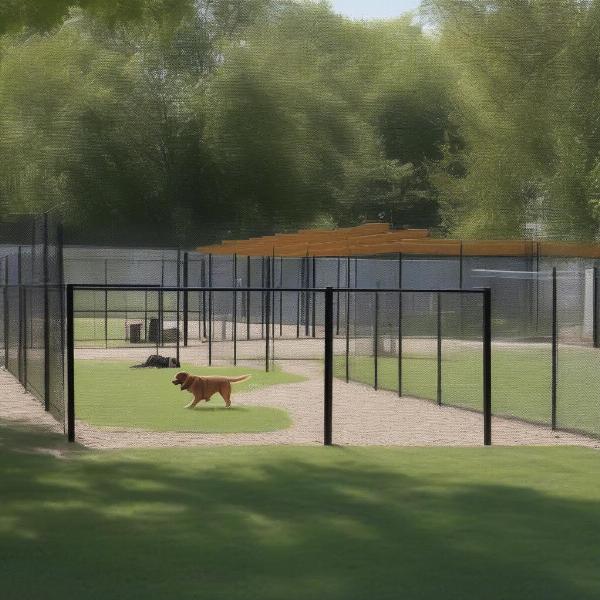 Dog Park Fencing and Separate Areas