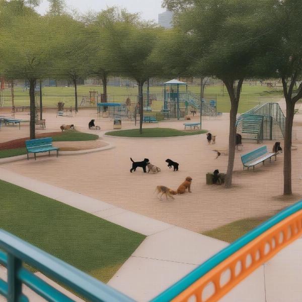 Dog park in Houston