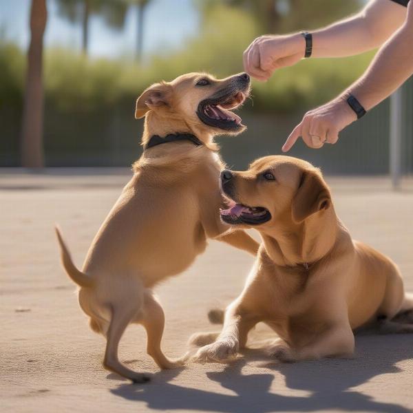 Dog Interactions at Rancho Mirage Dog Park