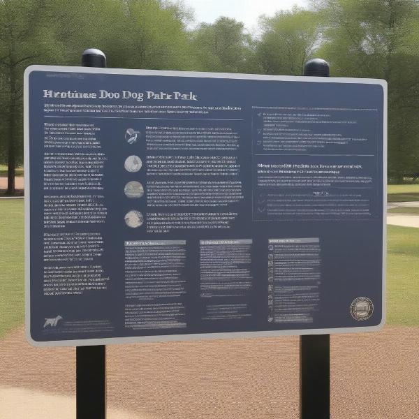 Dog Park Rules Sign