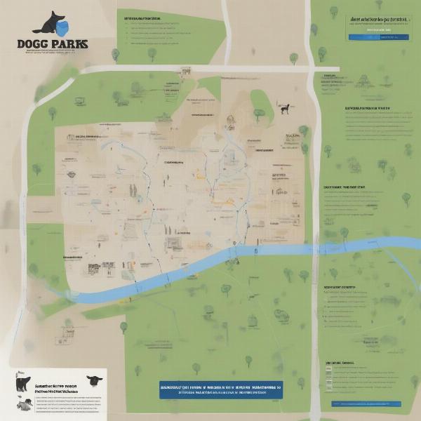 Dog Parks Map in Bakersfield