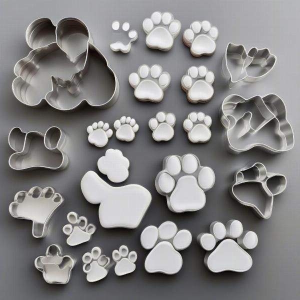 Dog Paw Cookie Cutter Variety