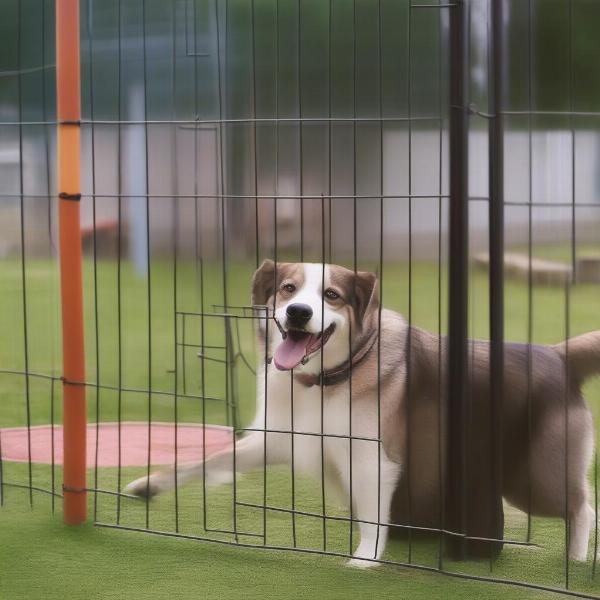 Dog Playing in Kennel Vancouver WA