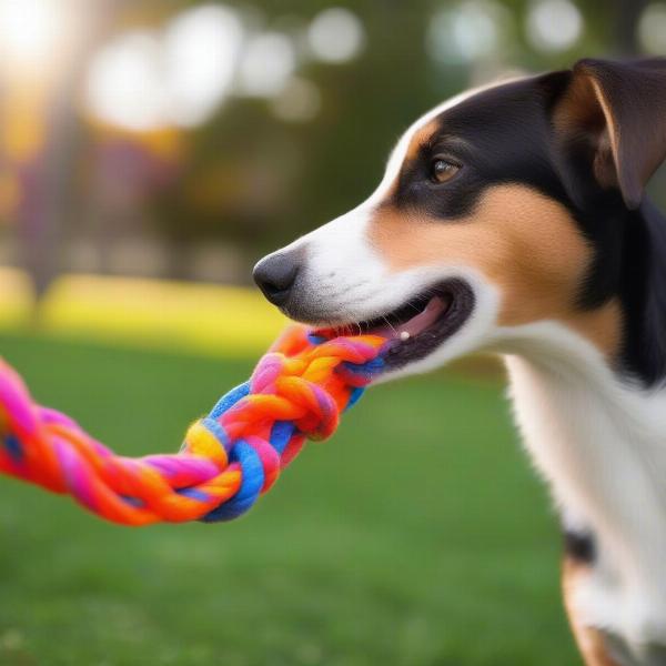 Dog Playing with Toy