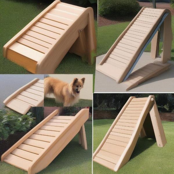 Different materials and designs of dog ramps for couches