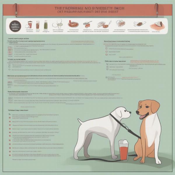 A checklist for dog owners to prepare their dog for a restaurant visit.