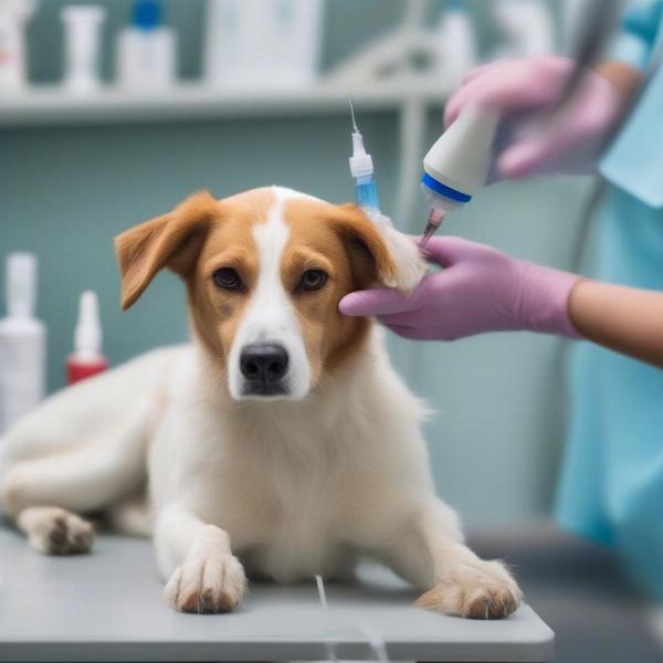 Dog Receiving Chlorpheniramine Maleate