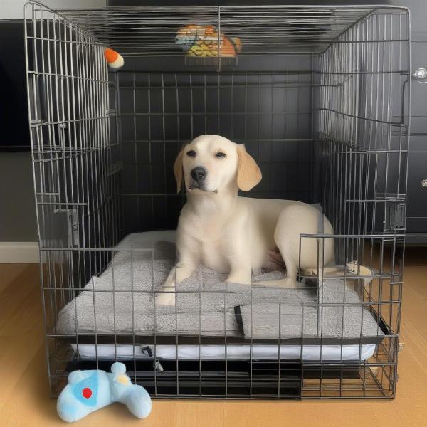 Dog Relaxing in Ellie Bo Crate