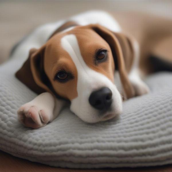 Dog Relaxing with Aromatherapy