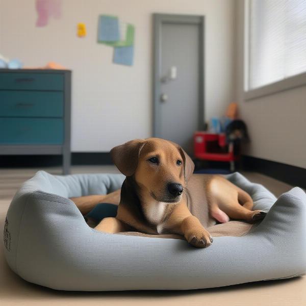 Dog Resting at Daycare