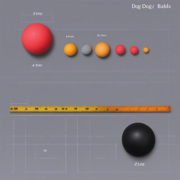 Dog Rubber Ball Sizes