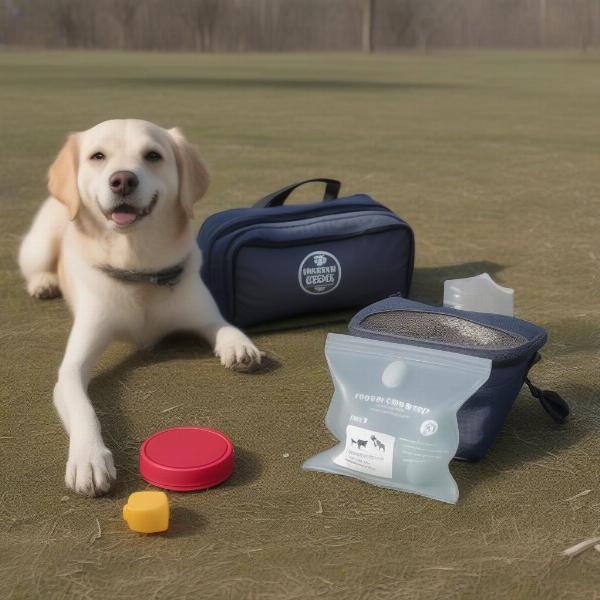 Dog Running Accessories: Water Bowl and Poop Bags