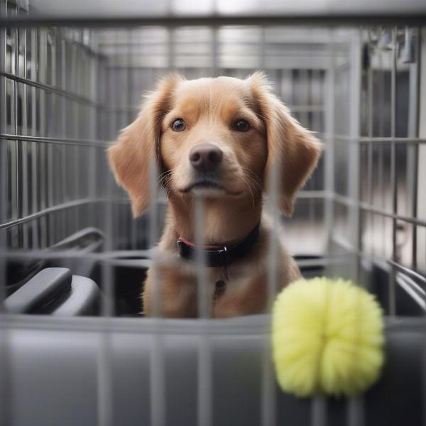 Dog Secured During Car Wash