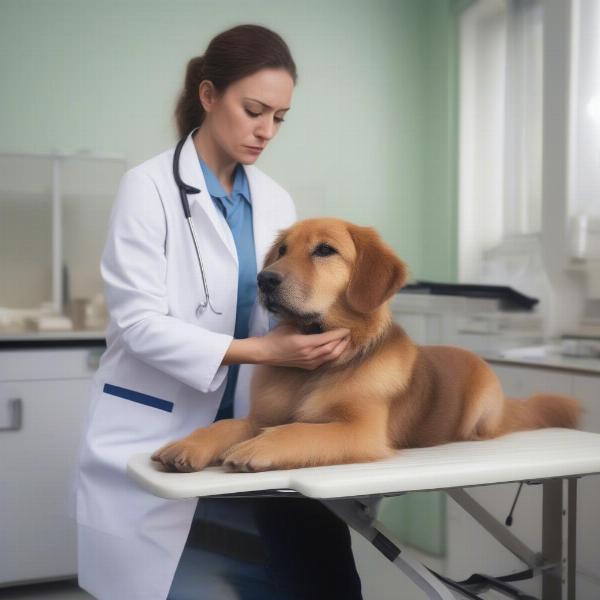 Dog Shaking at the Vet