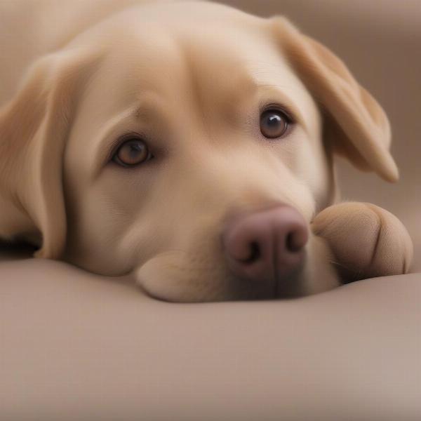 A dog with a shiny coat after using ShowSheen