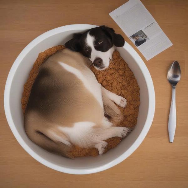 Dog Displaying Lethargy and Loss of Appetite