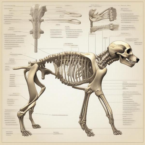 Dog Skeleton Diagram