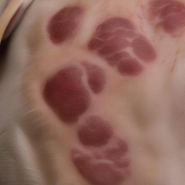 Close-up of Dog Skin Infection