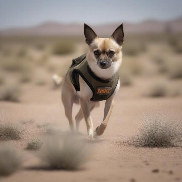 Dog spike vest protecting against animal attack