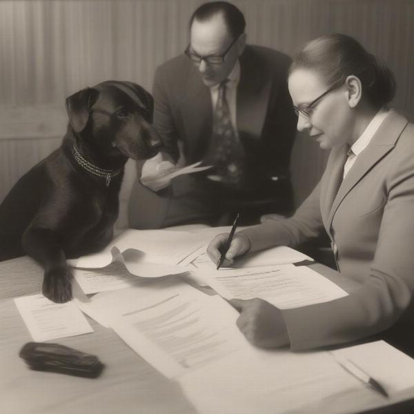 Signing a Dog Stud Agreement Contract