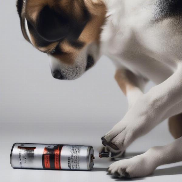 Dog Swallowing a Battery