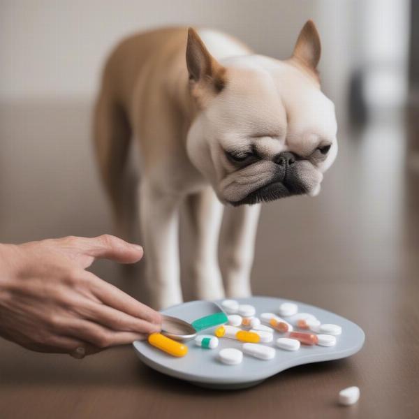 Dog Taking Medication for UTI