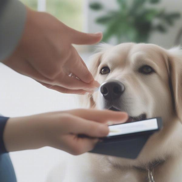 Dog Taking Tablets