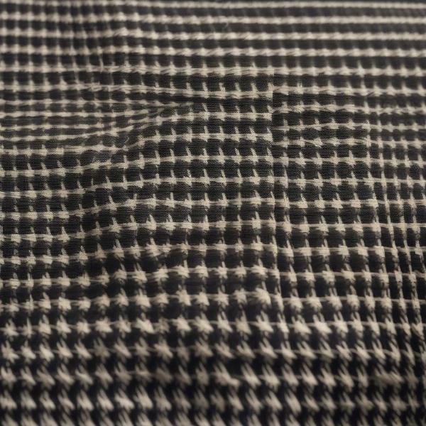 Close-up of Dog Tooth Pattern Fabric