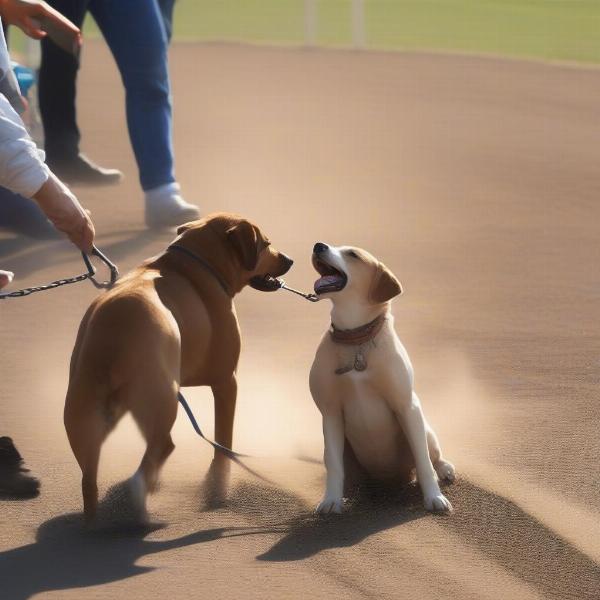 Safety and etiquette at the dog track