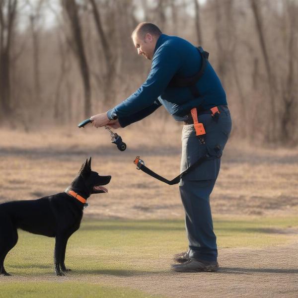 Dog Trainer with SportDog Collar