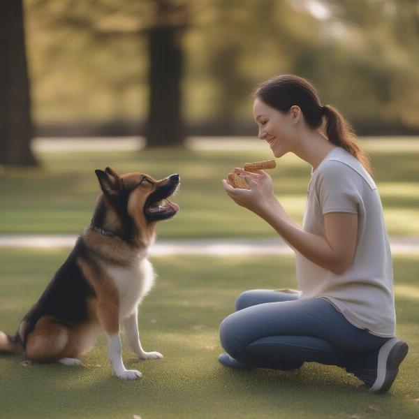 Dog Training with Treats