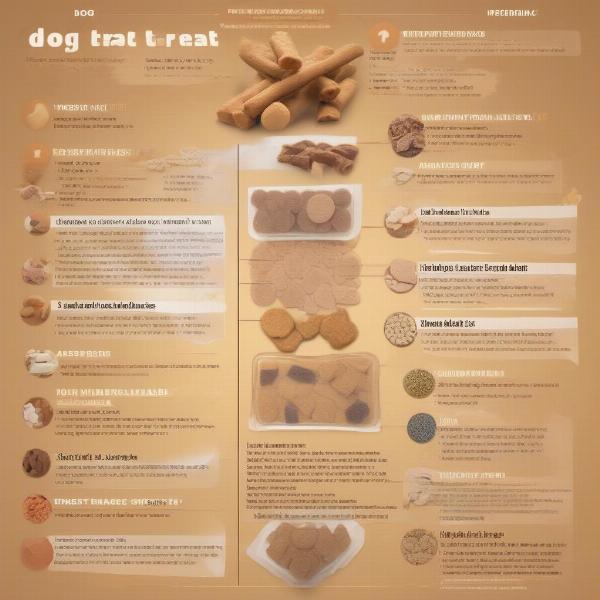 Checking dog treat ingredient labels.