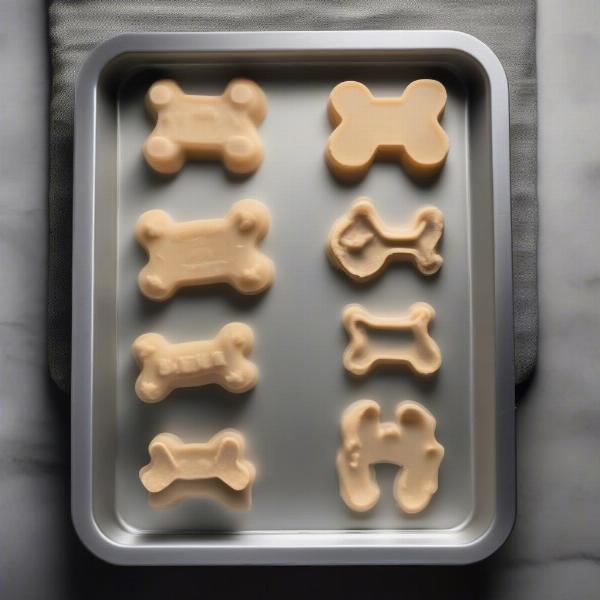 Dog Treats Baking in Silicone Molds