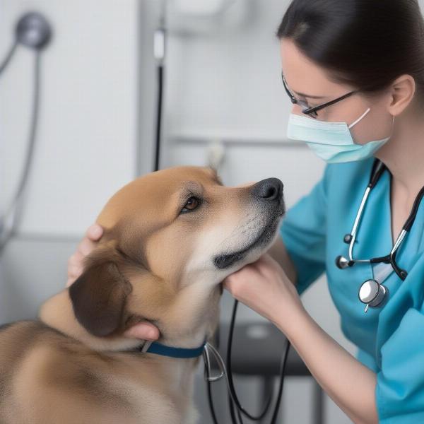 Dog Vet Checkup for Breathing Issues