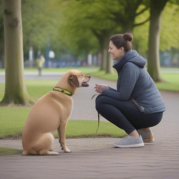 Dog Walker Belfast Meeting a Dog