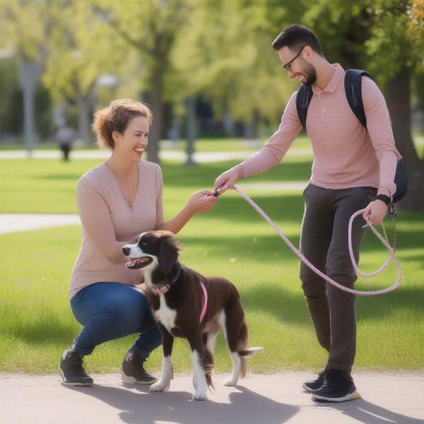 Dog walker in Calgary assisting a busy professional