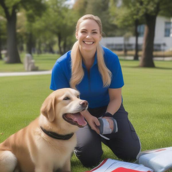 Dog Walker with First Aid Certification