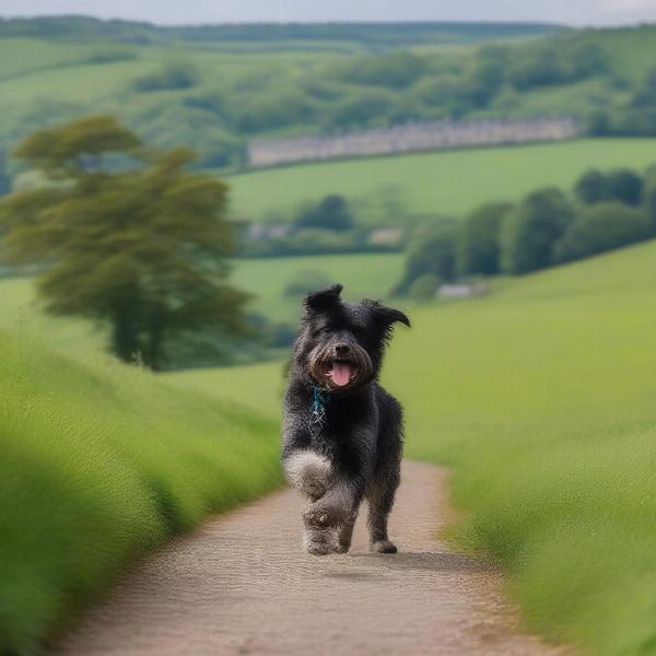 Dog walking near Matlock