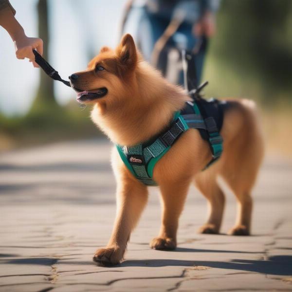 Dog Walking Safely with a Harness