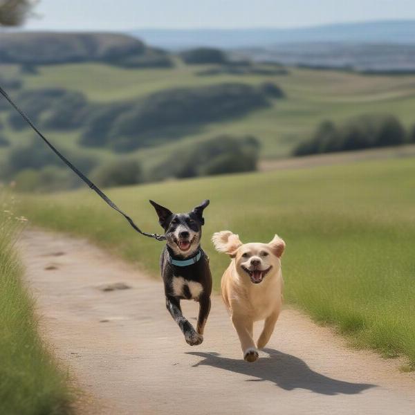 Scenic dog-walking trails in the Cotswolds