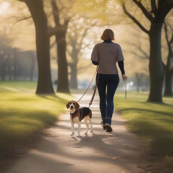 Dog Walking with a Harness