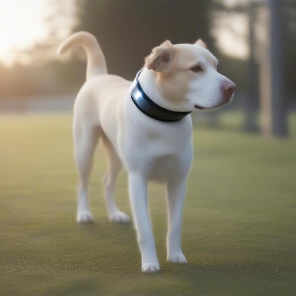 Dog Wearing an E-Collar